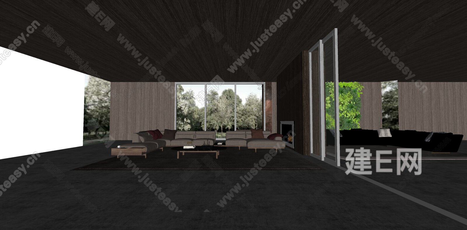 意大利 米洛提 Minotti 现代客厅模型SU模型下载[ID:102321085]_建e网su模型