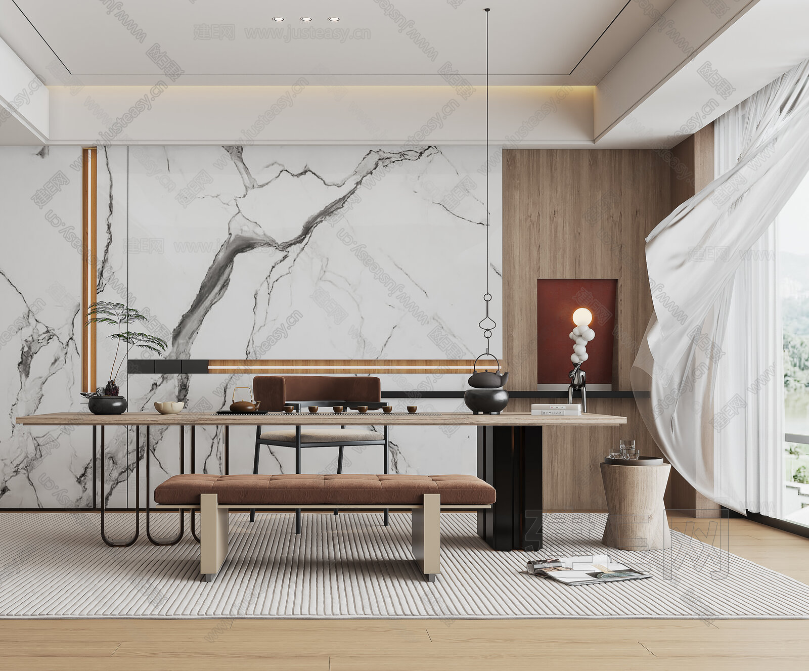 【现代轻奢茶室3d模型】建E网_现代轻奢茶室3d模型下载[ID:116413363]_打造3d现代轻奢茶室模型免费下载平台