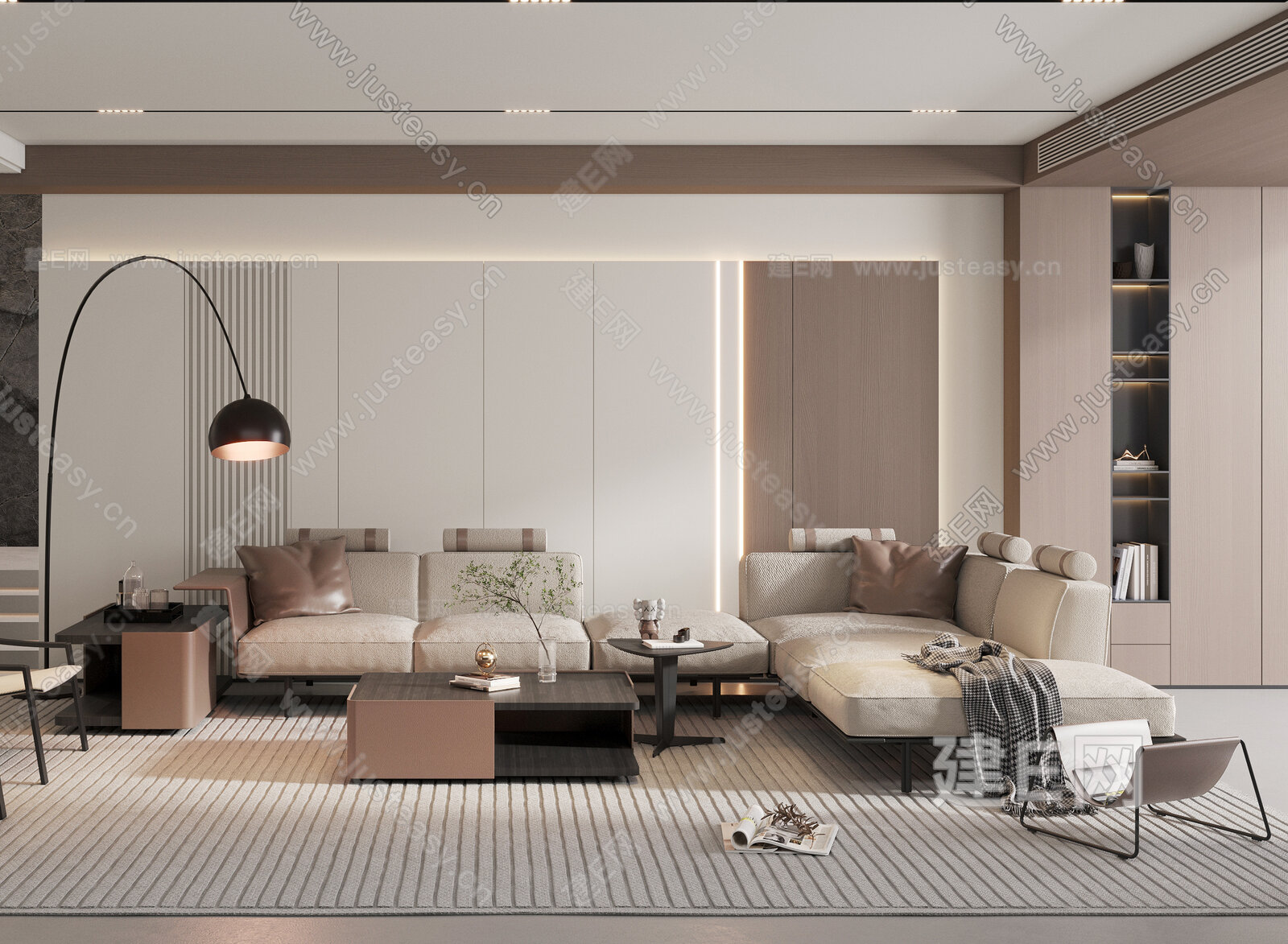 【现代客厅3d模型】建e网_现代客厅3d模型下载[ID:109073178]_打造3d现代客厅模型免费下载平台