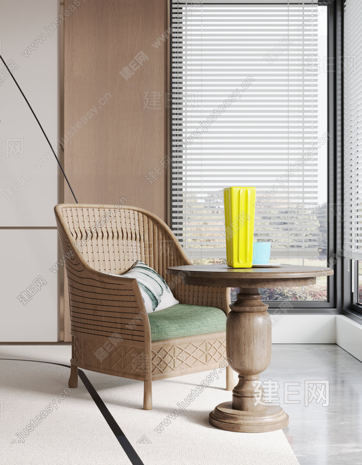 现代休闲椅模型SU模型下载[ID:114969385]_建E室内设计网