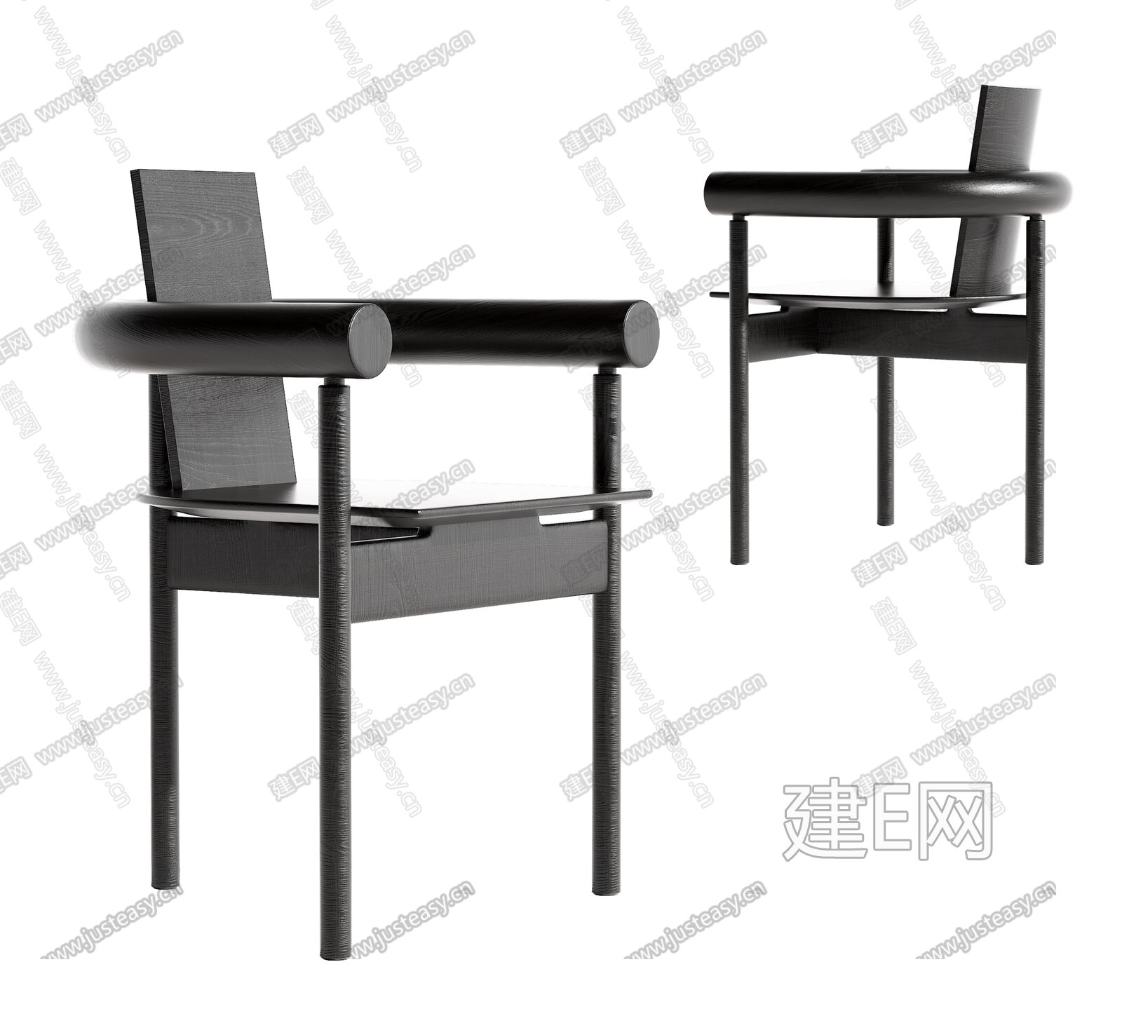 现代休闲椅模型SU模型下载[ID:115624869]_建E室内设计网
