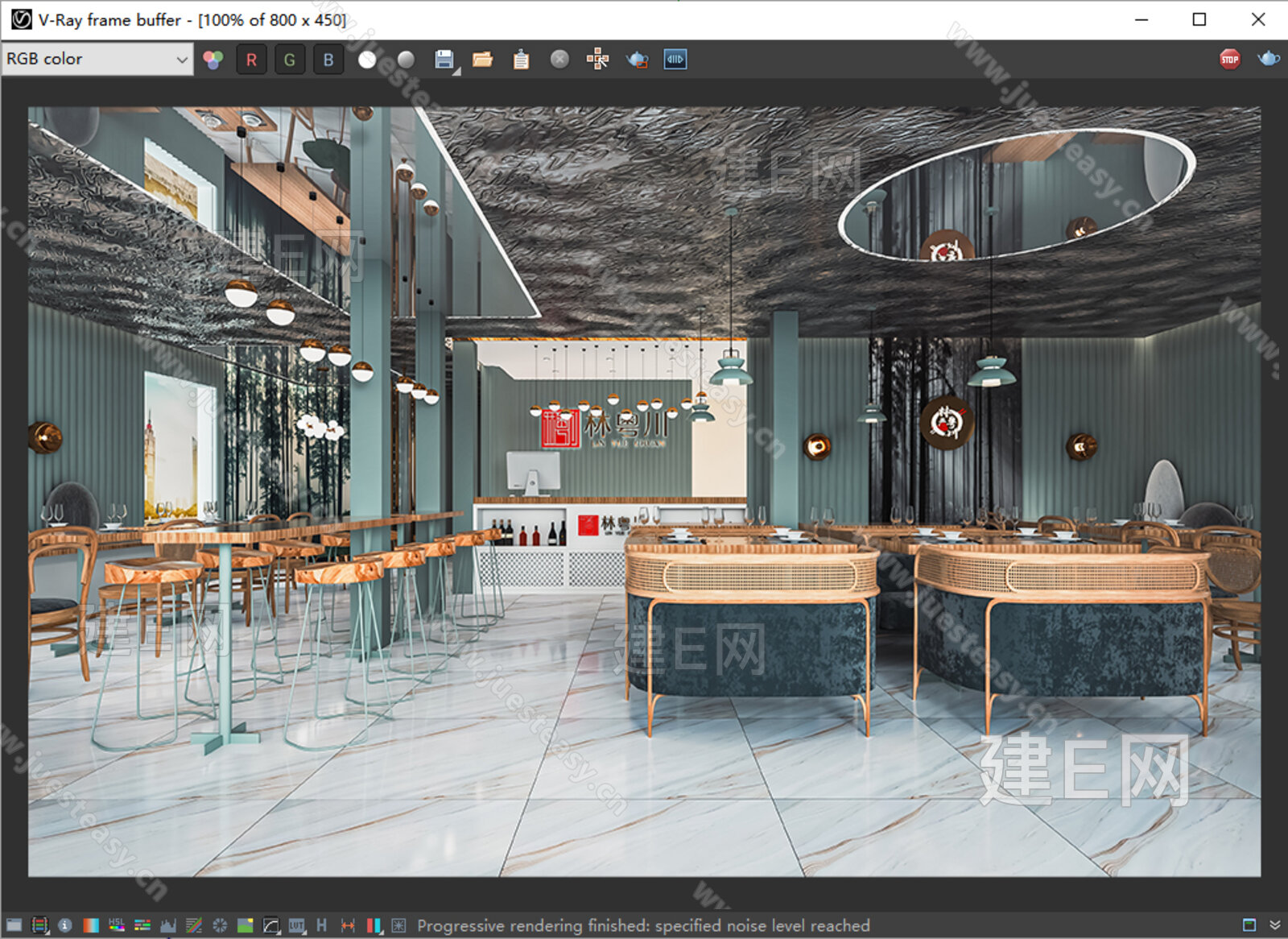 现代餐厅 模型SU模型下载[ID:116607776]_建e网su模型