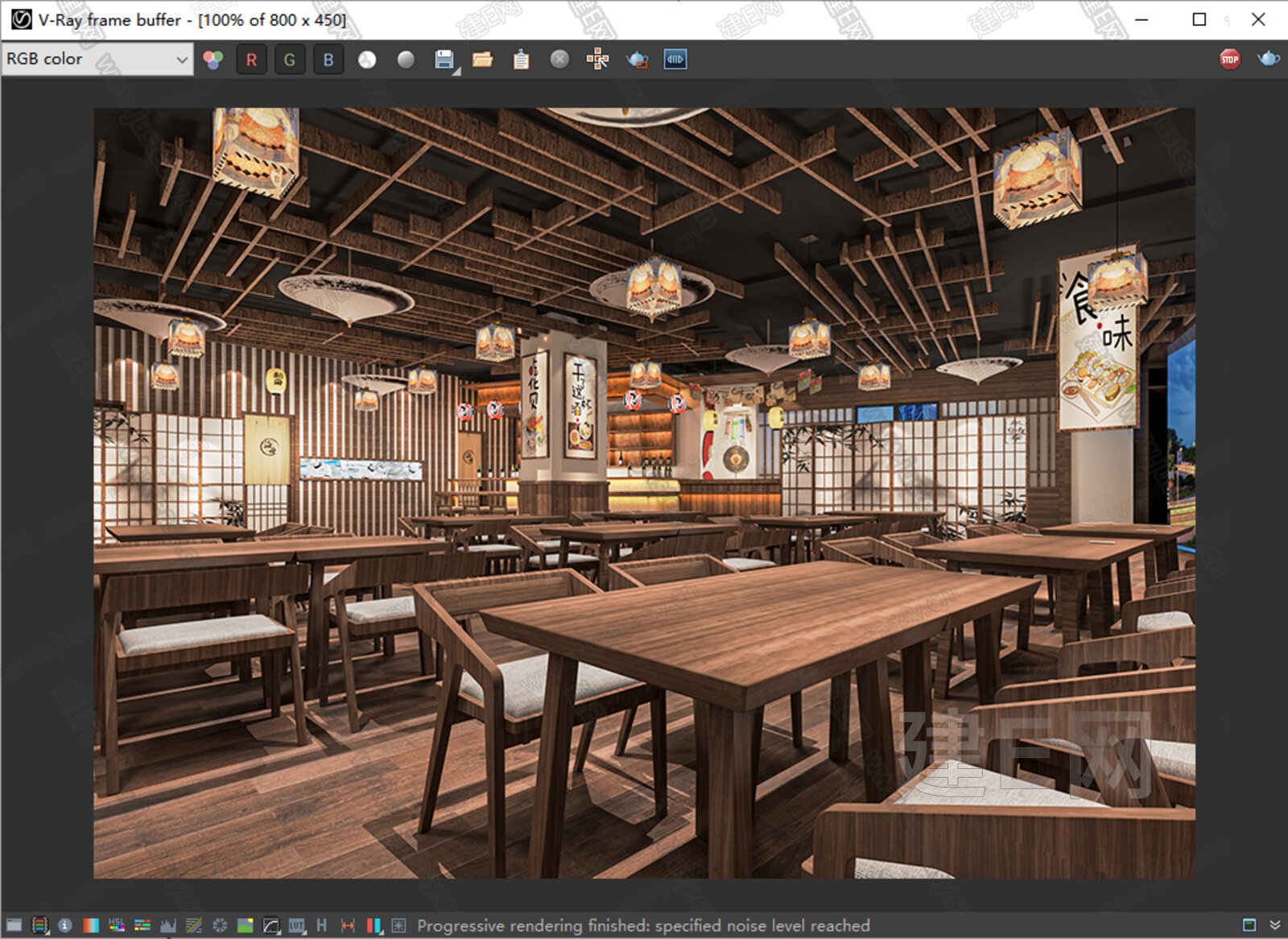 日式料理店 模型SU模型下载[ID:111299422]_建E室内设计网