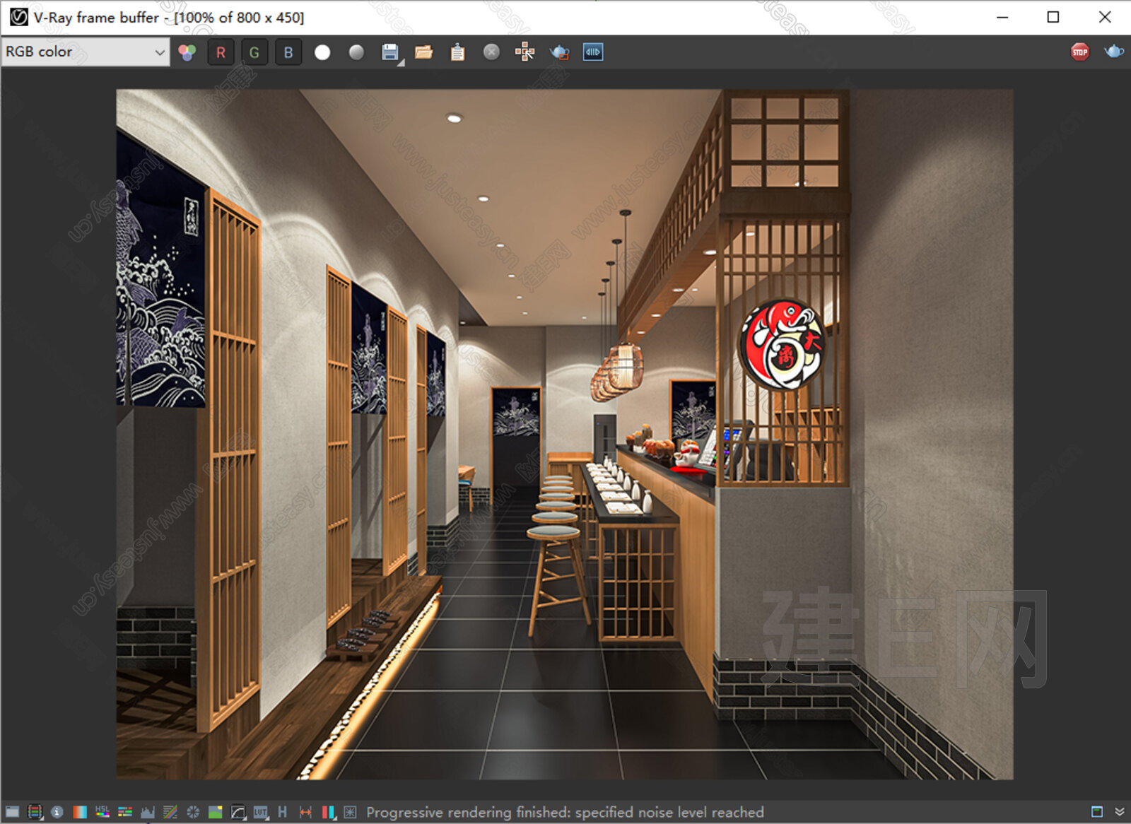 日式料理店模型SU模型下载[ID:111692760]_建e网su模型