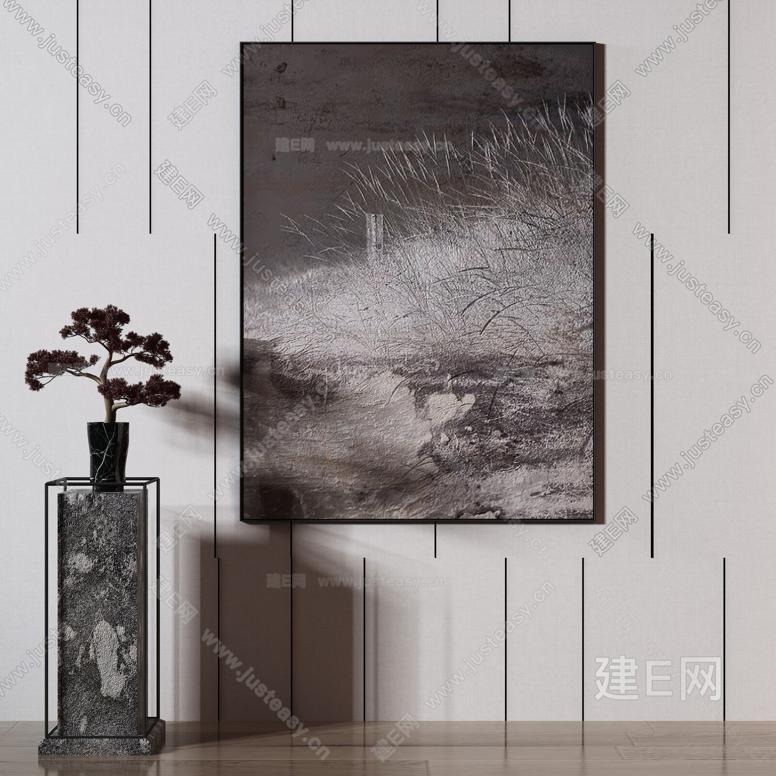 【新中式装饰画fbx-obj模型】建e网_新中式装饰画fbx-obj模型下载[ID:107102662]_打造fbx-obj新中式装饰画模型 ...