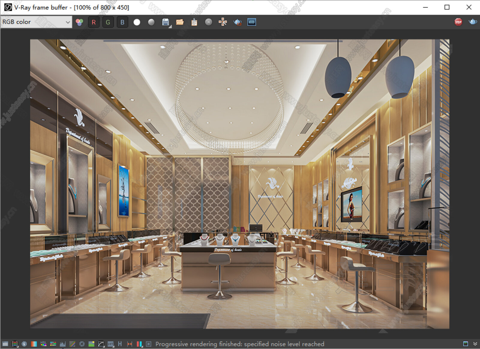 现代珠宝店 模型SU模型下载[ID:112741121]_建e网su模型