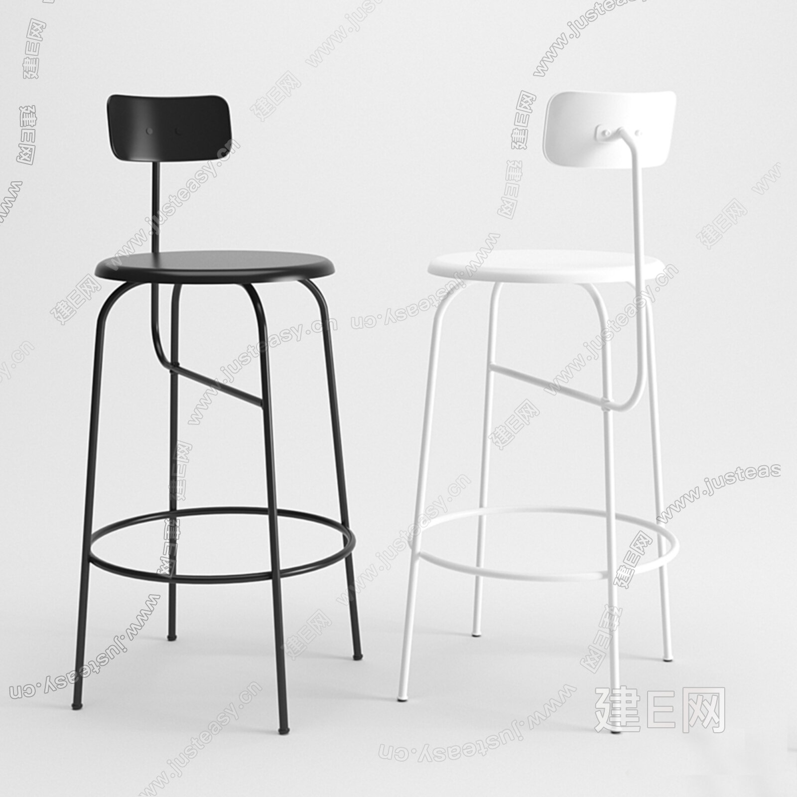 【Afteroom bar chair 现代吧椅fbxobj模型】建e网_Afteroom bar chair 现代吧椅fbxobj模型