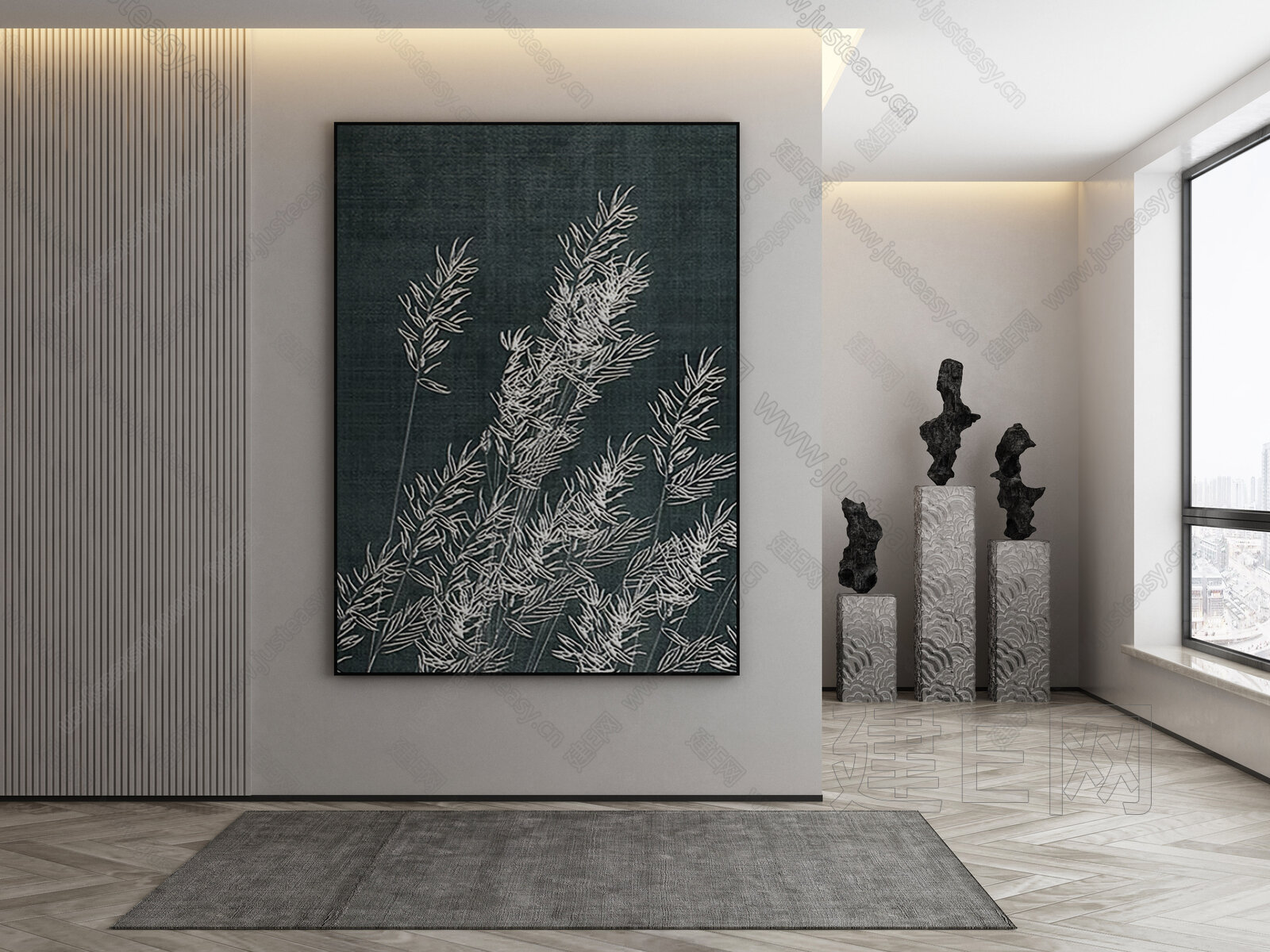 【新中式装饰画fbx-obj模型】建e网_新中式装饰画fbx-obj模型下载[ID:107364620]_打造fbx-obj新中式装饰画模型 ...