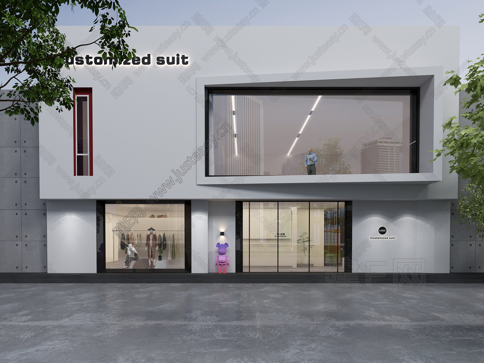 【现代服装店门头3d模型】建e网_现代服装店门头3d模型下载[ID:101732971]_打造3d现代服装店门头模型免费下载平台