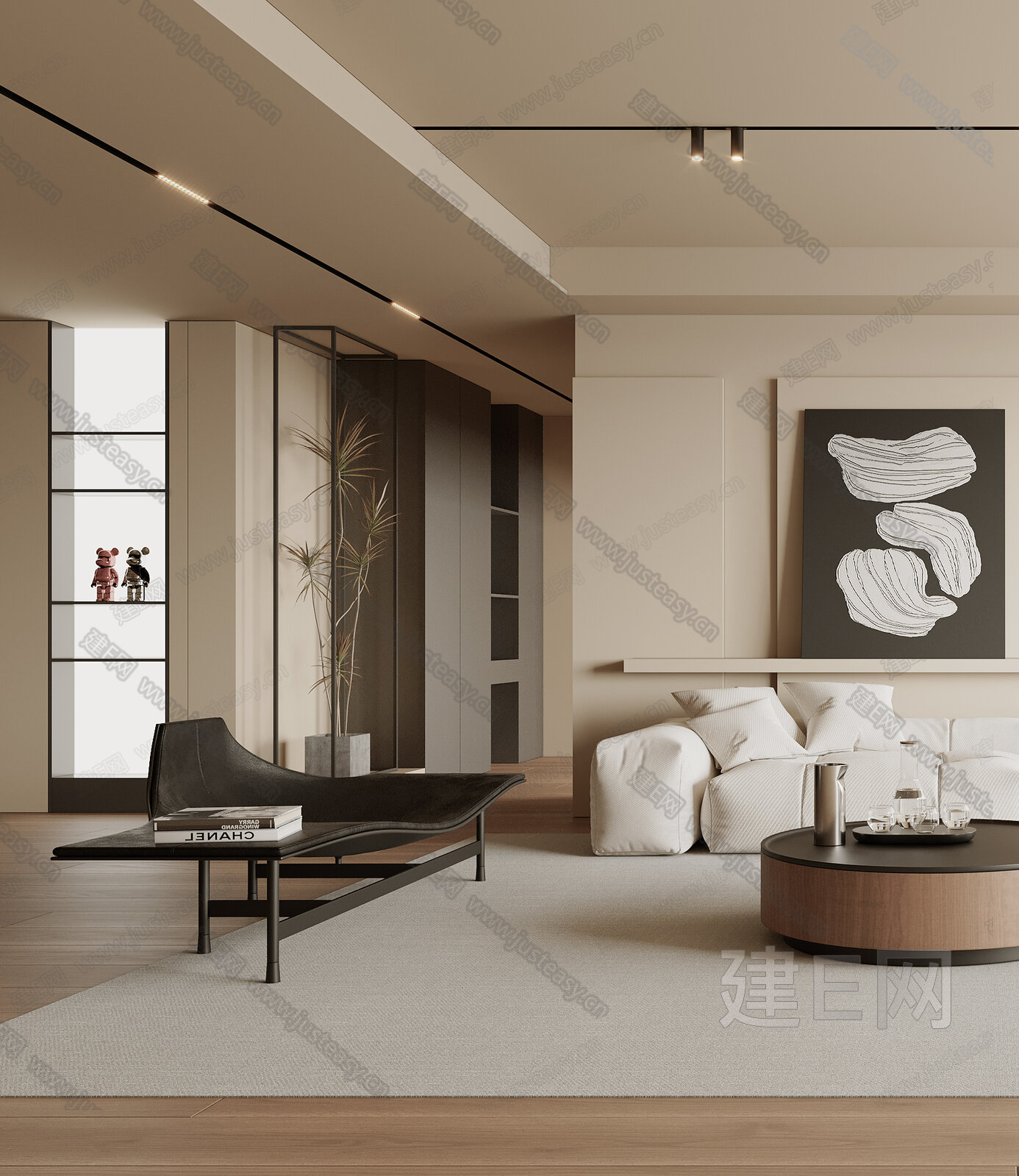 【现代客厅3d模型】建e网_现代客厅3d模型下载[ID:101863971]_打造3d现代客厅模型免费下载平台