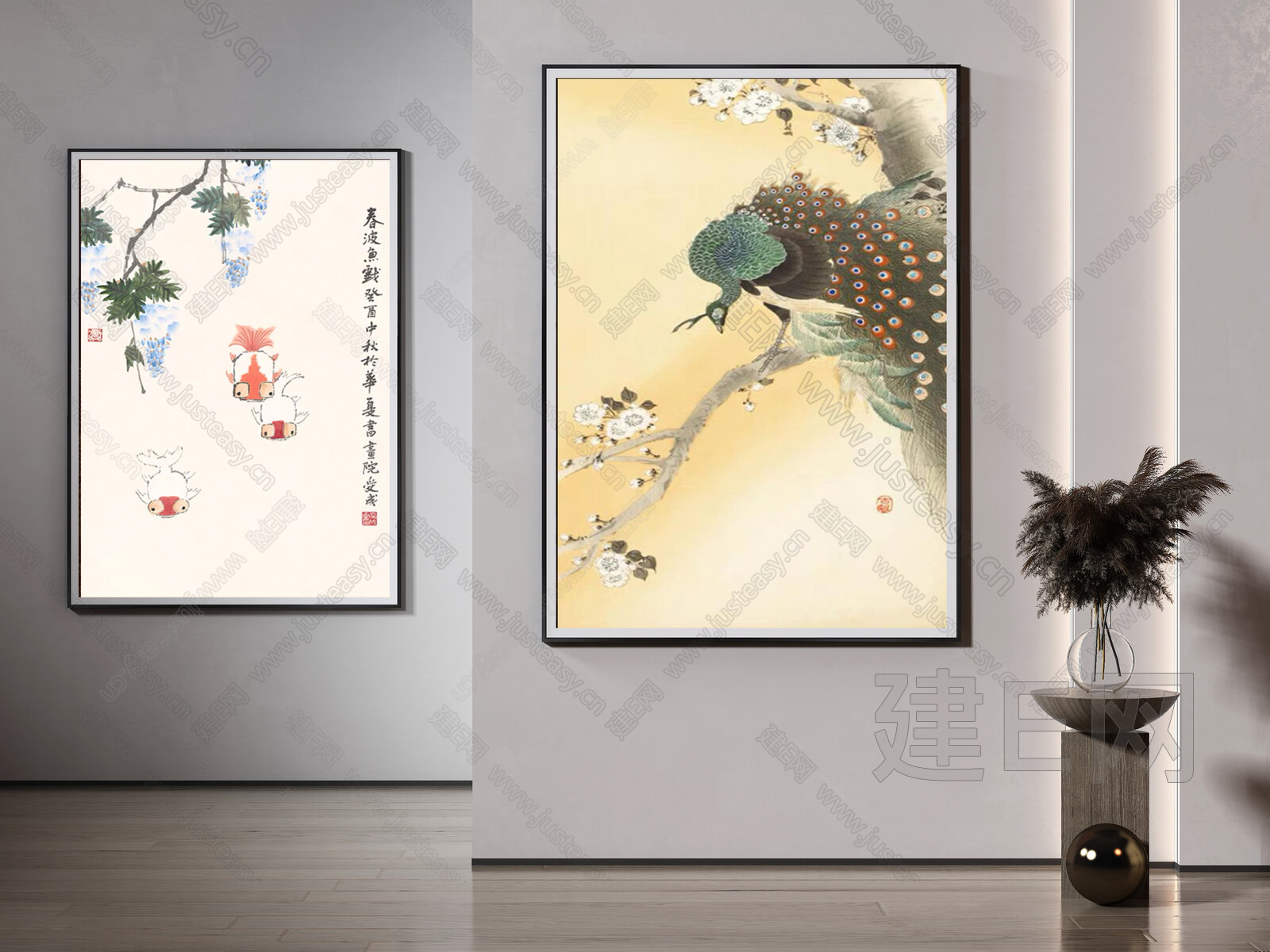 【新中式装饰画fbx-obj模型】建e网_新中式装饰画fbx-obj模型下载[ID:106643850]_打造fbx-obj新中式装饰画模型 ...