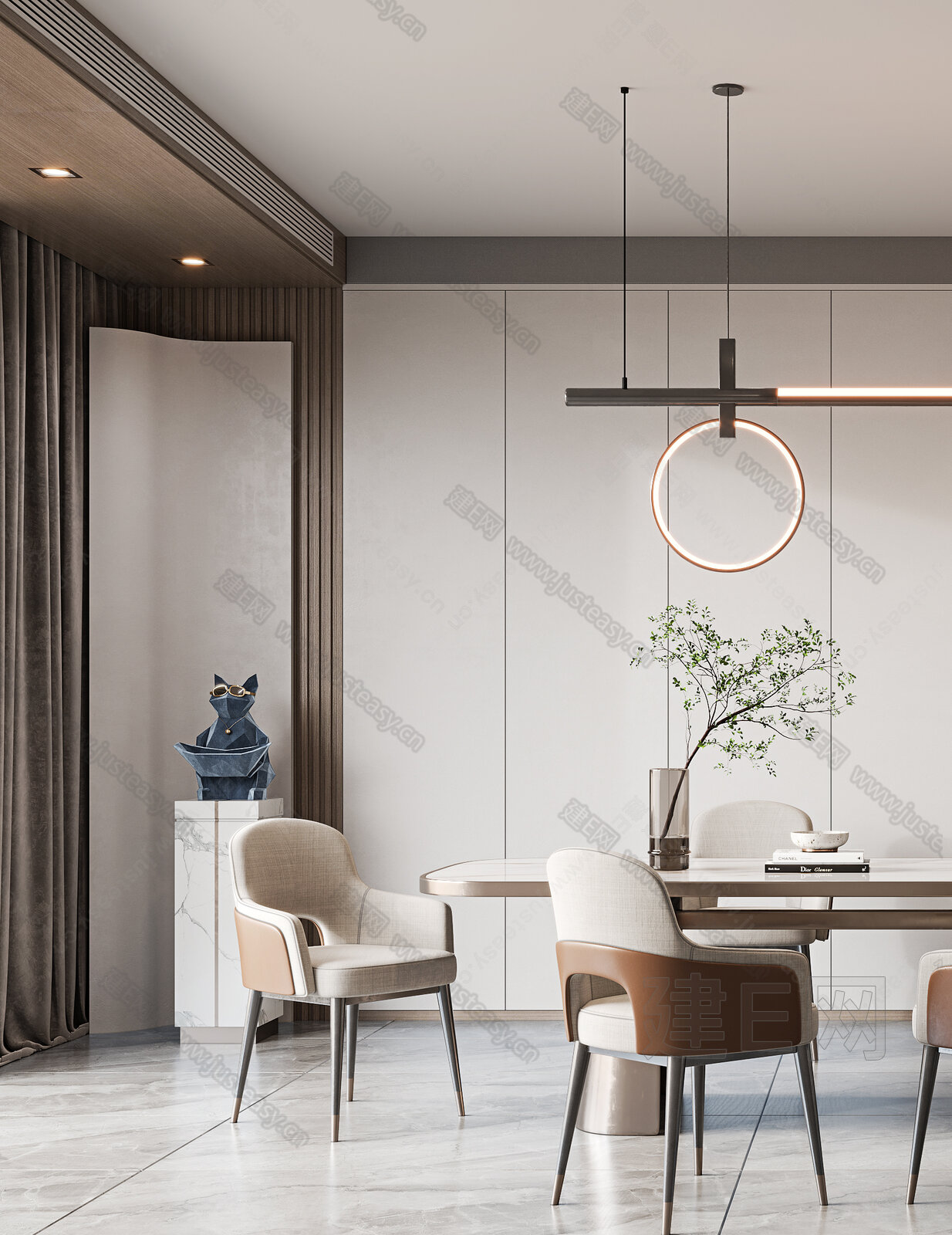 【Giorgetti现代餐厅3d模型】建E网_Giorgetti现代餐厅3d模型下载[ID:103305901]_打造3dGiorgetti ...