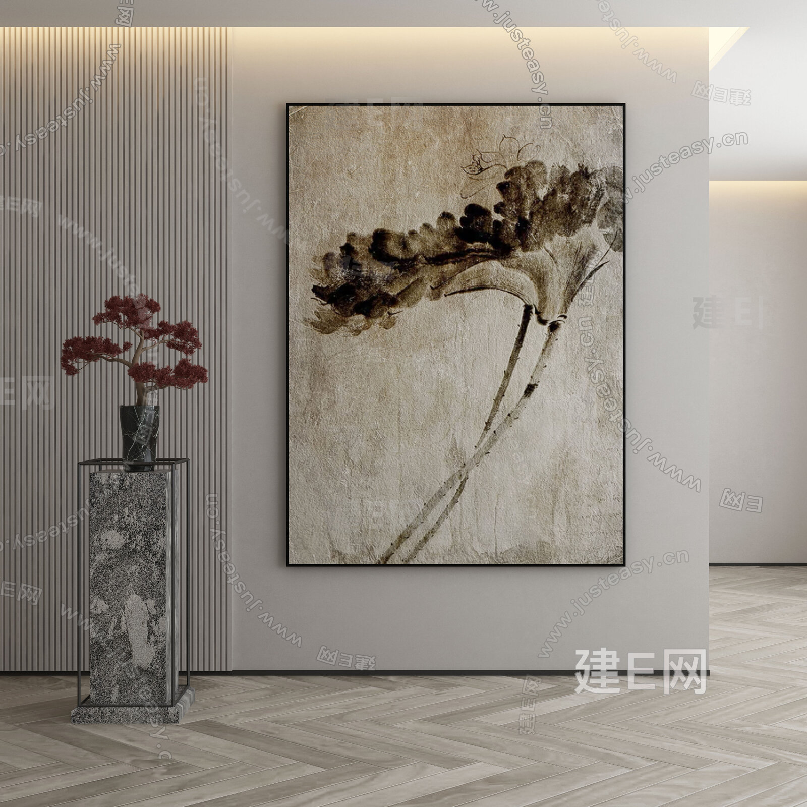 【新中式装饰画fbx-obj模型】建e网_新中式装饰画fbx-obj模型下载[ID:105922911]_打造fbx-obj新中式装饰画模型 ...