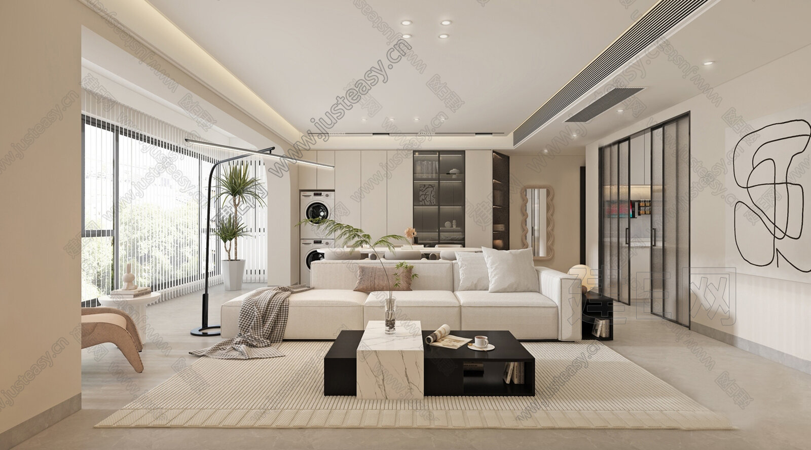 【现代客餐厅3d模型】建e网_现代客餐厅3d模型下载[ID:113988330]_打造3d现代客餐厅模型免费下载平台