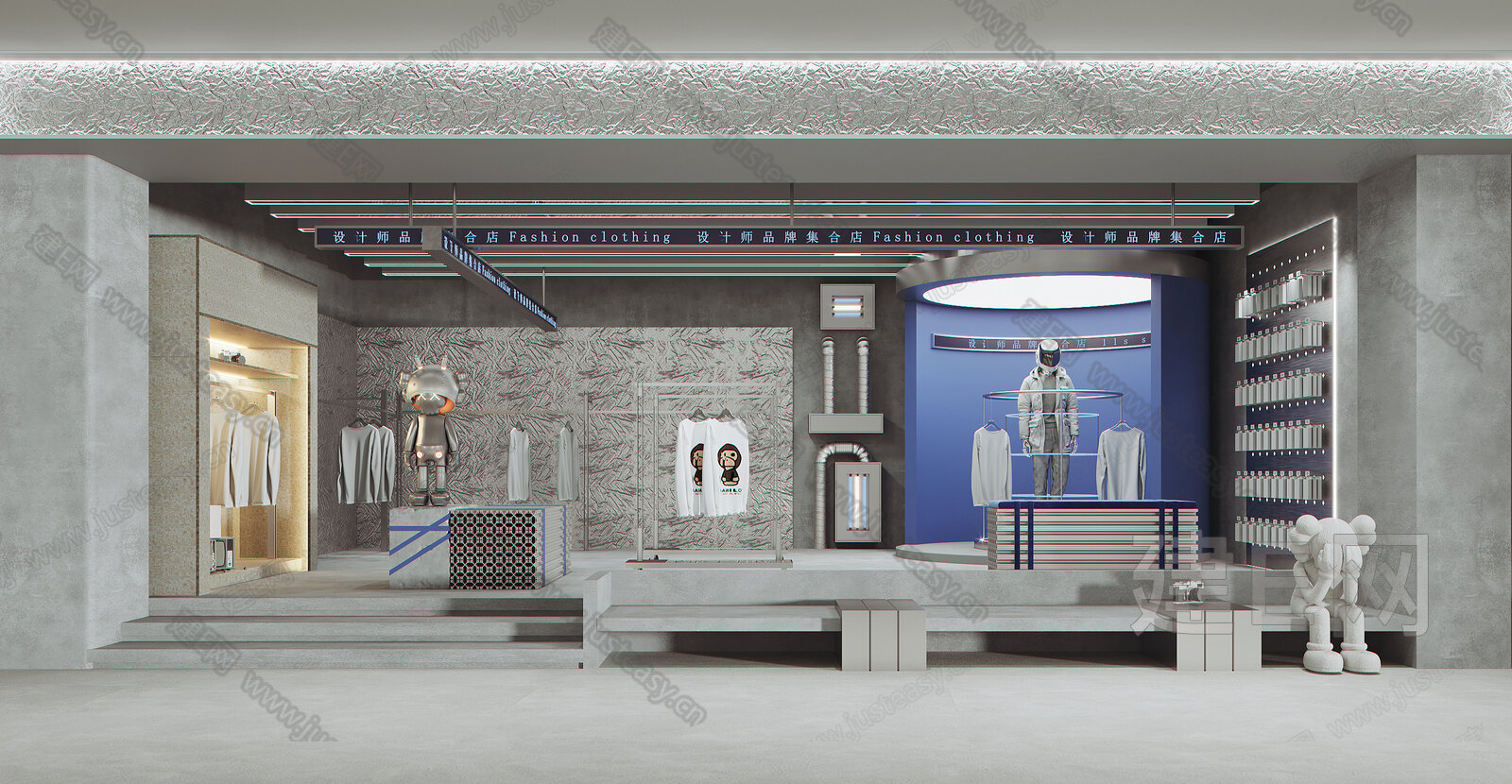 【现代服装店3d模型】建e网_现代服装店3d模型下载[ID:114446878]_打造3d现代服装店模型免费下载平台