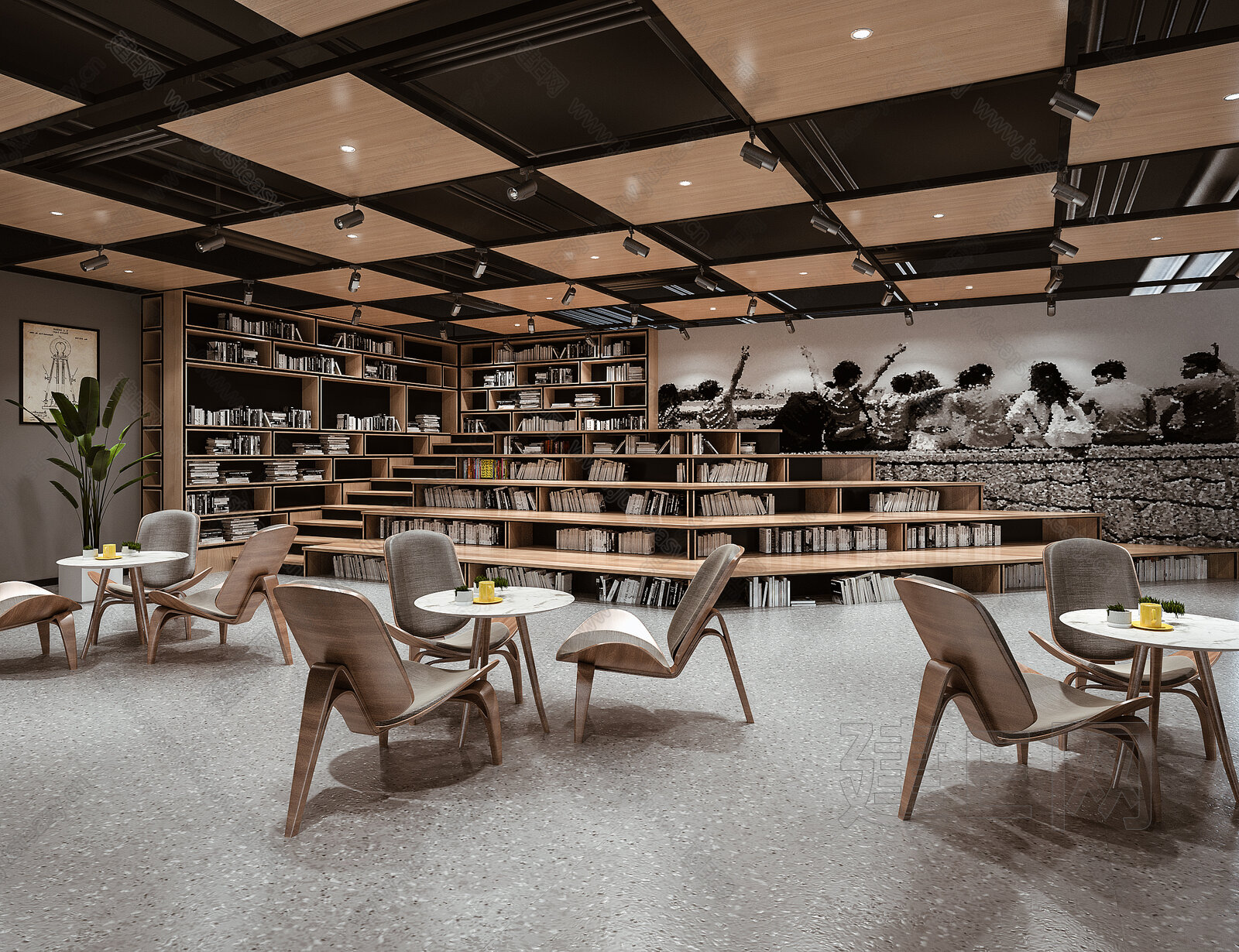 【现代图书馆3d模型】建e网_现代图书馆3d模型下载[ID:114971288]_打造3d现代图书馆模型免费下载平台