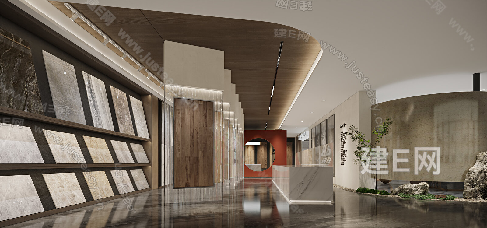 【现代瓷砖展区3d模型】建e网_现代瓷砖展区3d模型下载[ID:115495570]_打造3d现代瓷砖展区模型免费下载平台