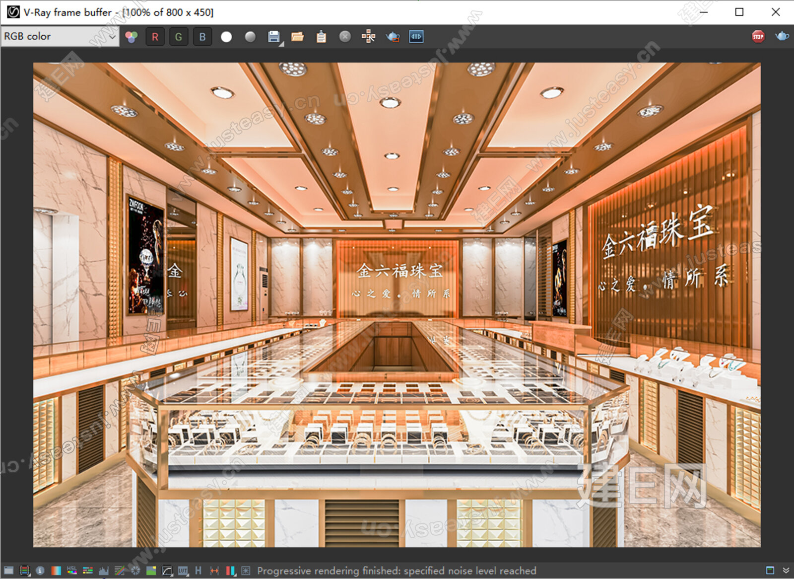 现代珠宝店模型SU模型下载[ID:103697124]_建e网su模型