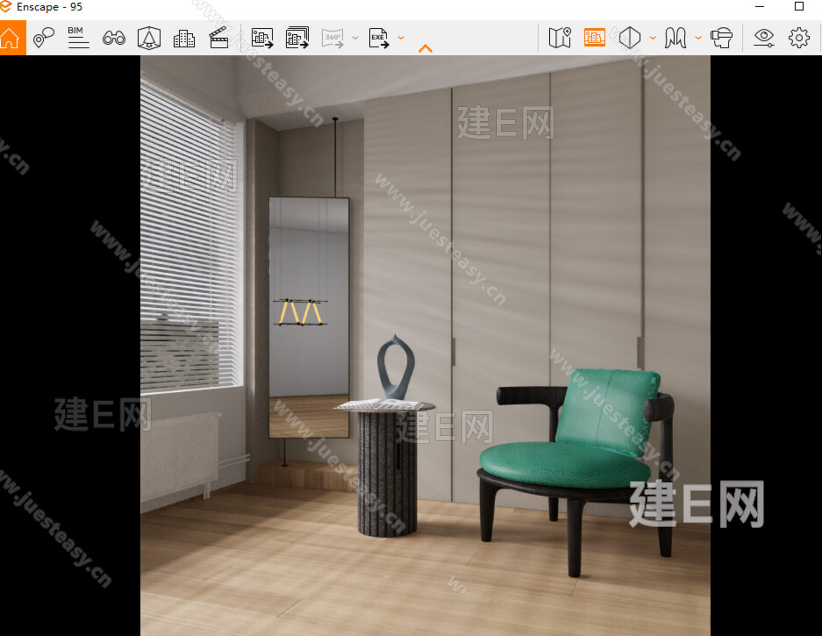 现代休闲椅模型SU模型下载[ID:109660856]_建E室内设计网