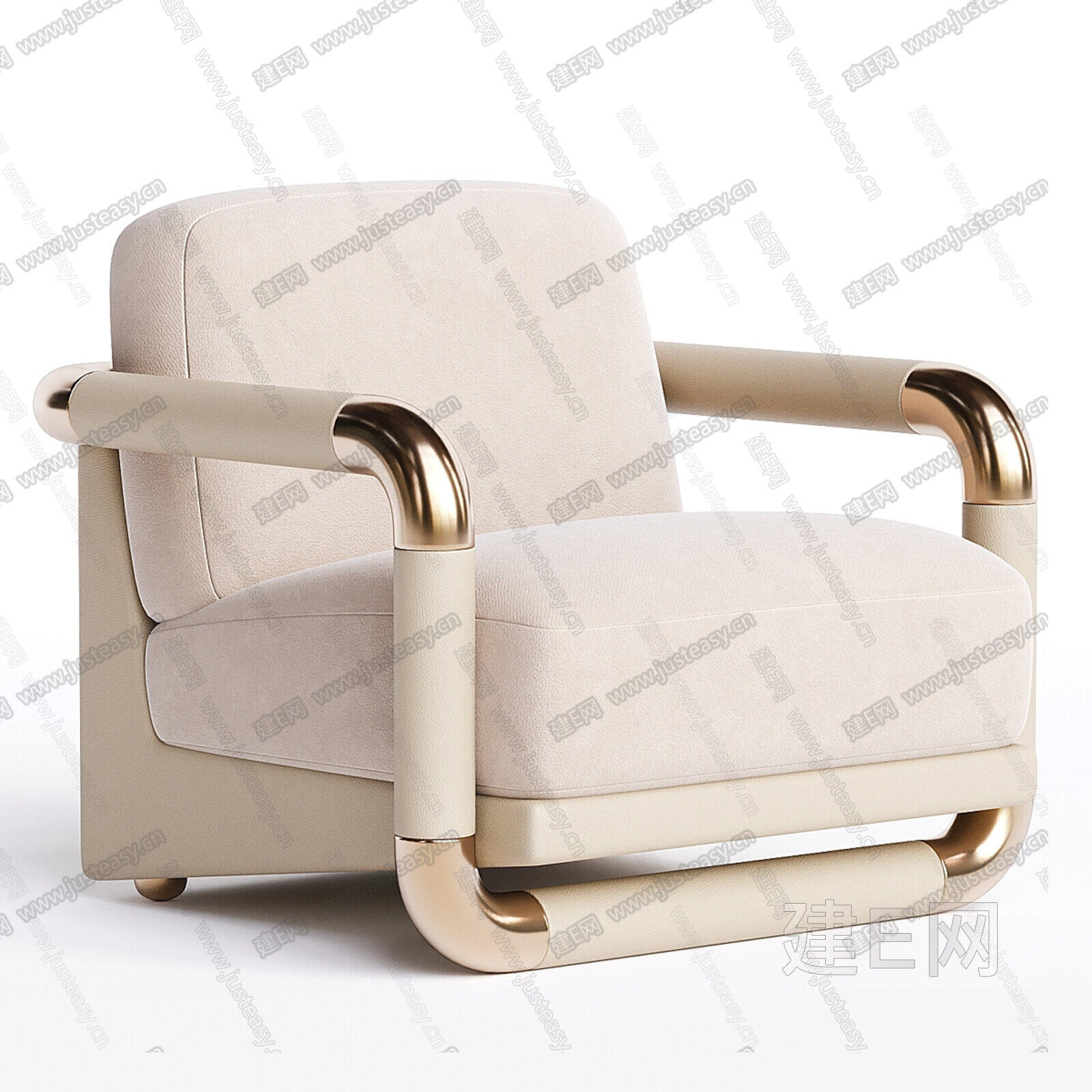 pertica现代休闲椅3d模型