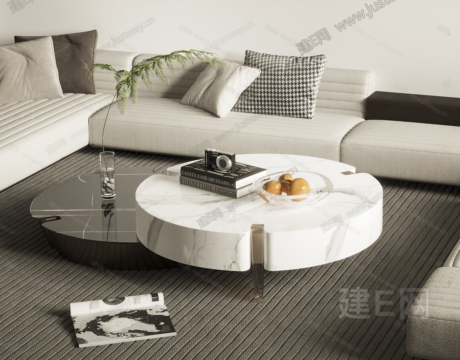 【Minotti 现代茶几3d模型】建e网_Minotti 现代茶几3d模型下载[ID:111694365]_打造3dMinotti 现代茶几 ...