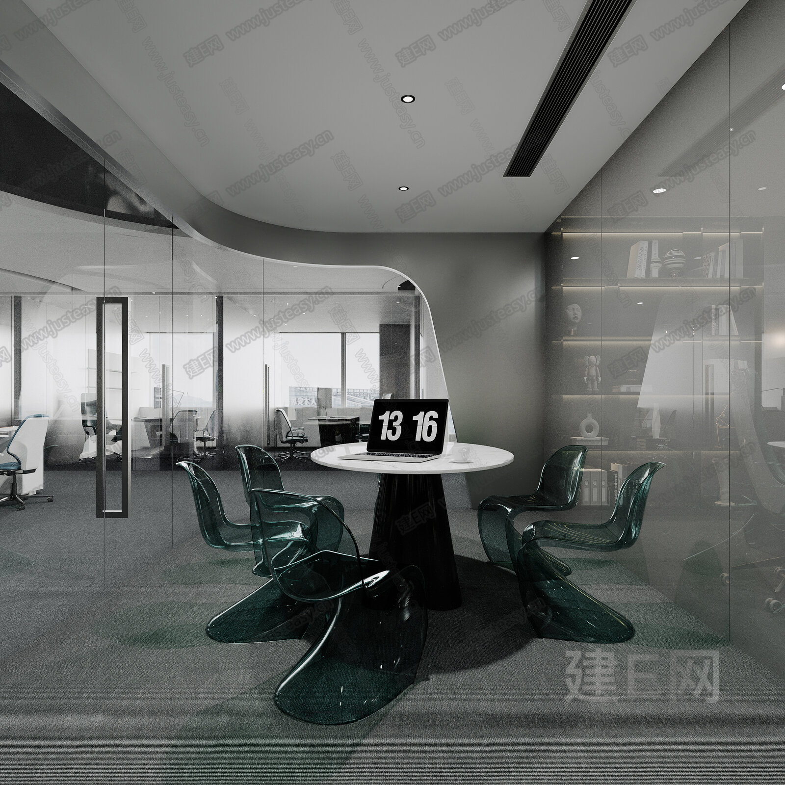 【现代会议室3d模型】建e网_现代会议室3d模型下载[ID:105534937]_打造3d现代会议室模型免费下载平台
