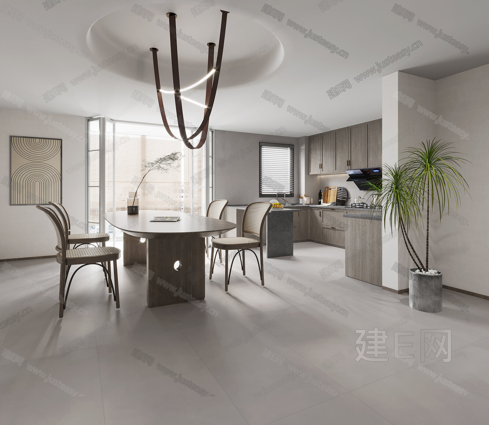 【侘寂风餐厅3d模型】建e网_侘寂风餐厅3d模型下载[ID:106976671]_打造3d侘寂风餐厅模型免费下载平台