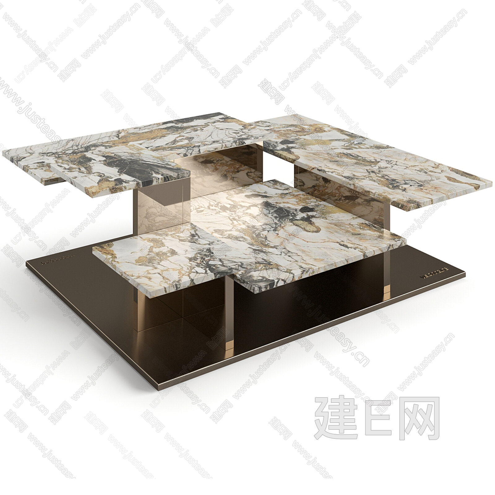 米洛提 Minotti 现代轻奢茶几模型SU模型下载[ID:102649209]_建e网su模型