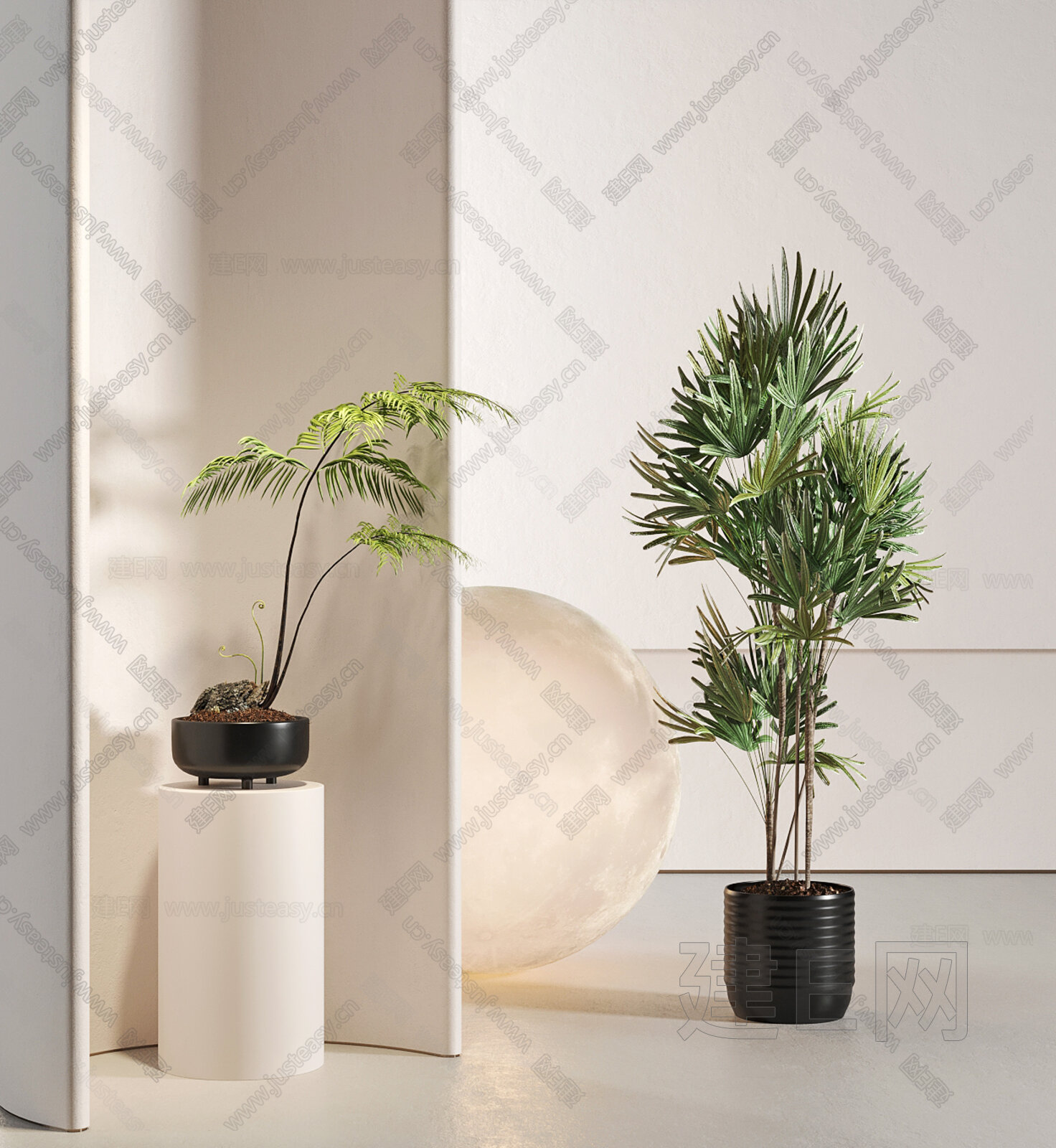【现代绿植盆栽3d模型】建e网_现代绿植盆栽3d模型下载[ID:108680620]_打造3d现代绿植盆栽模型免费下载平台
