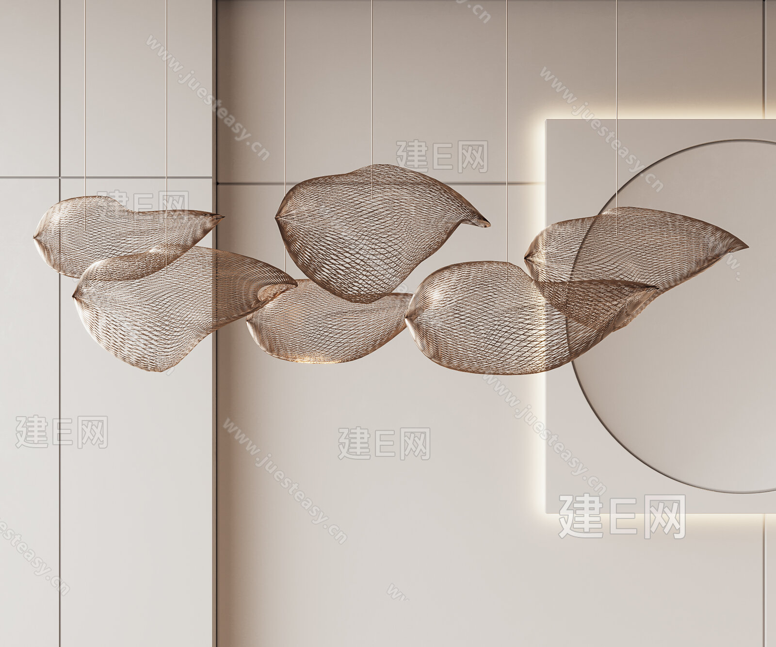【现代吊灯3d模型】建e网_现代吊灯3d模型下载[ID:101996002]_打造3d现代吊灯模型免费下载平台