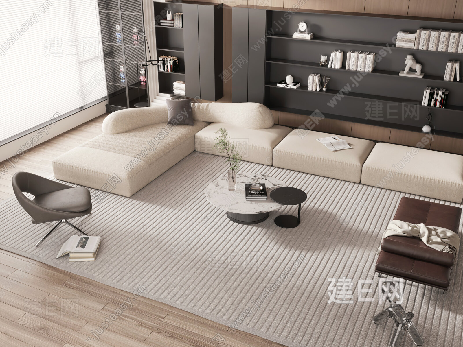 【Minotti现代沙发茶几组合3d模型】建e网_Minotti现代沙发茶几组合3d模型下载[ID:114251243]_打造 ...