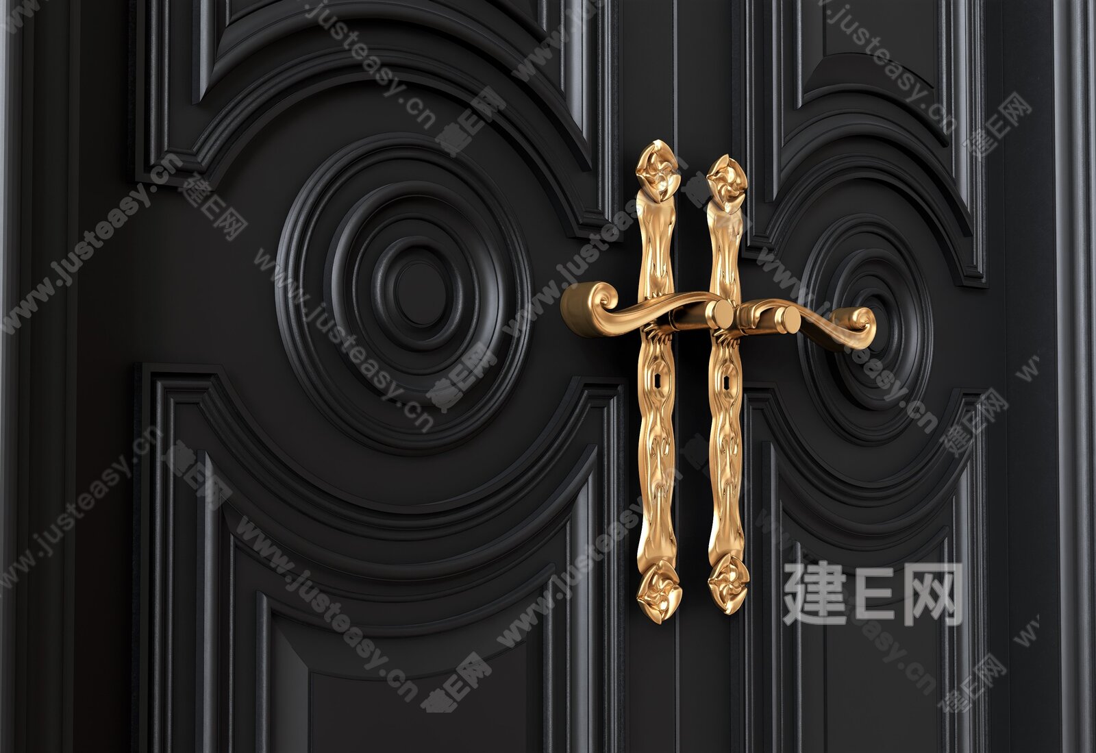 欧式门锁 欧式门把手设计 2021 门锁设计 铜锁设计_赵志刚-站酷ZCOOL