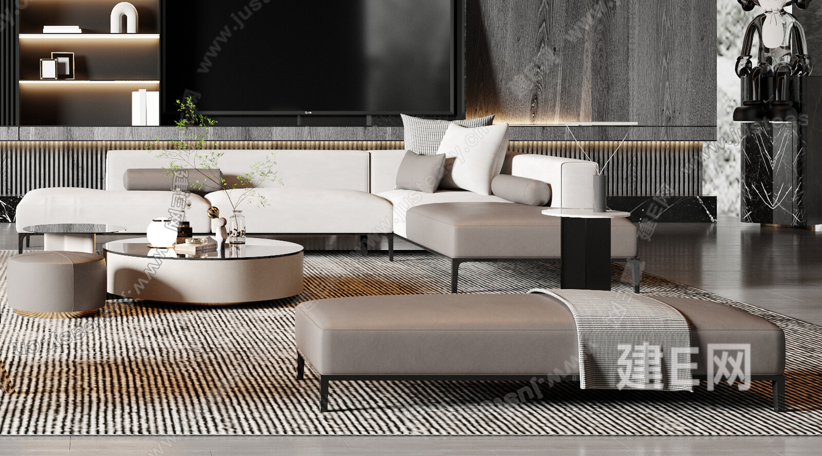 【Minotti 现代客厅3d模型】建e网_Minotti 现代客厅3d模型下载[ID:114775534]_打造3dMinotti 现代客厅 ...