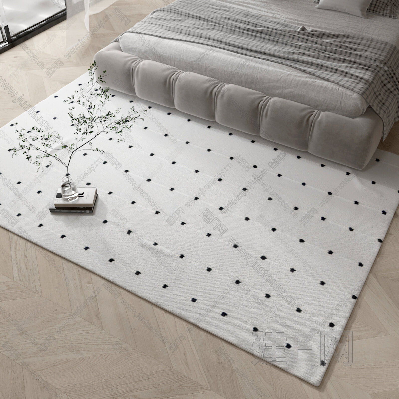 卧室地毯图 – 设计本装修效果图