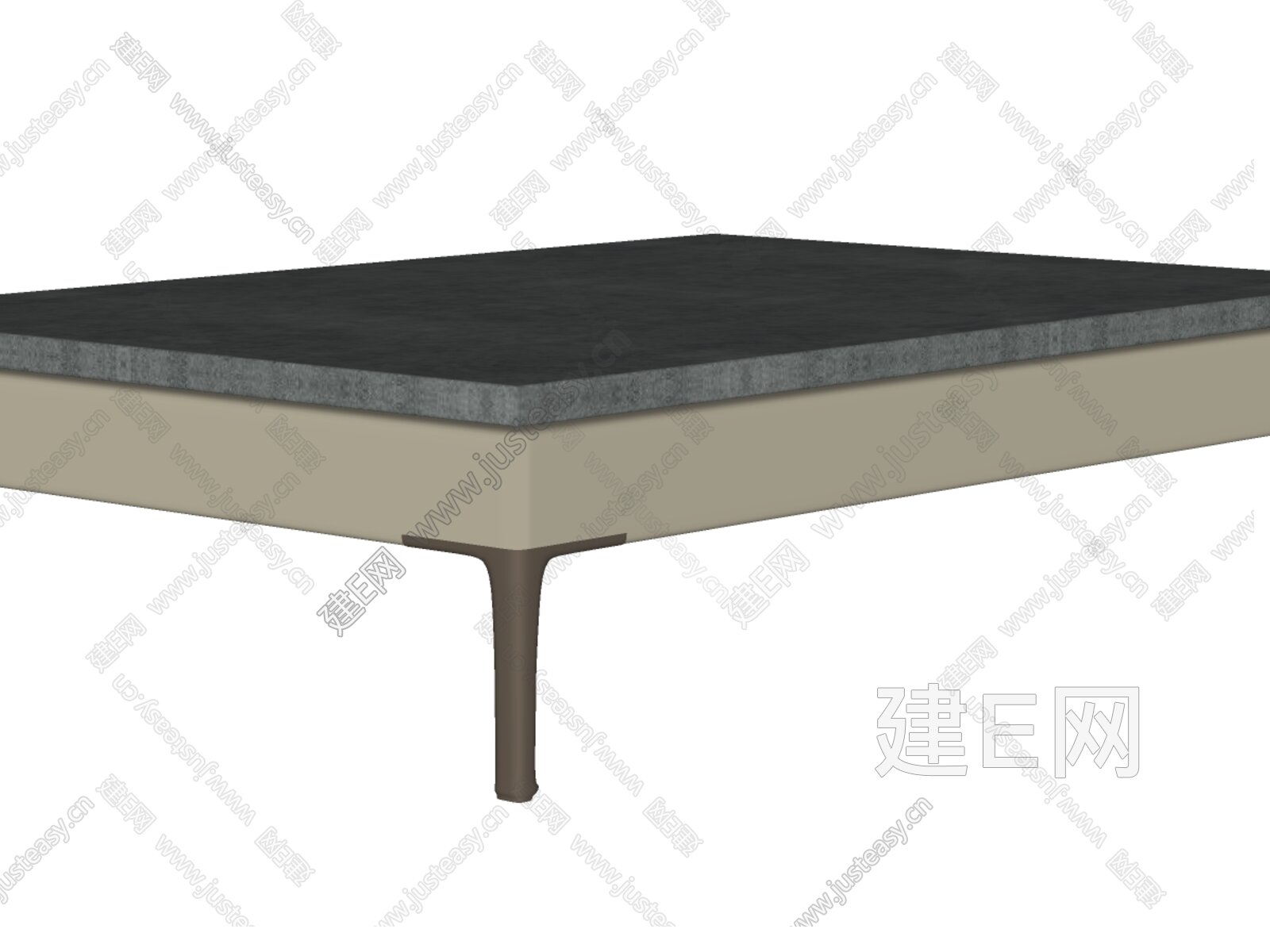 意大利Minotti 现代茶几模型SU模型下载[ID:113855952]_建e网su模型