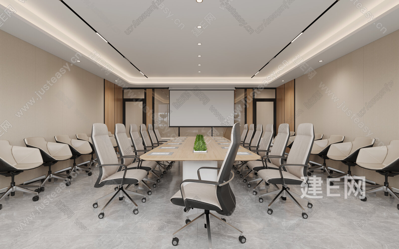 【现代会议室3d模型】建E网_现代会议室3d模型下载[ID:109336027]_打造3d现代会议室模型免费下载平台