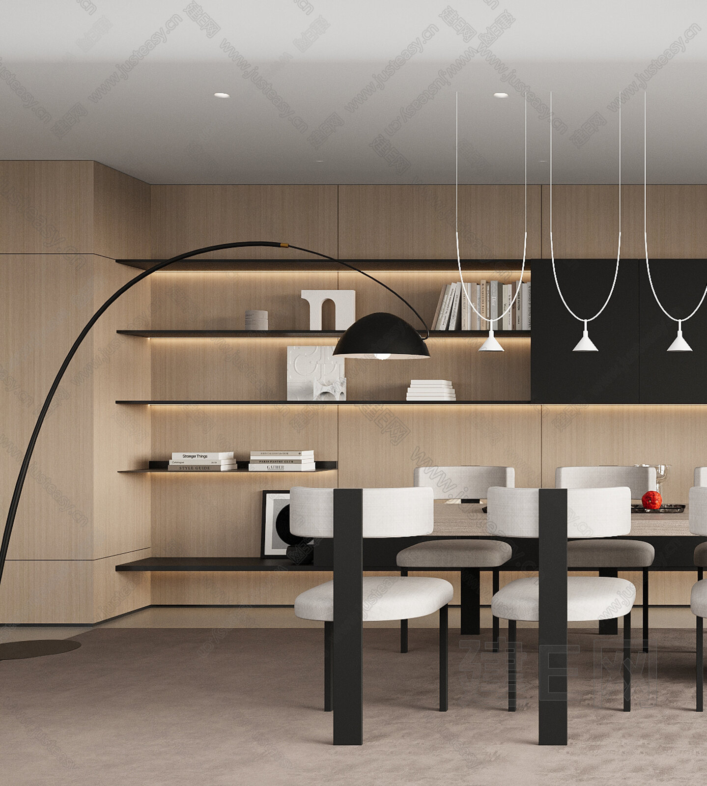 【现代餐厅3d模型】建E网_现代餐厅3d模型下载[ID:110908734]_打造3d现代餐厅模型免费下载平台