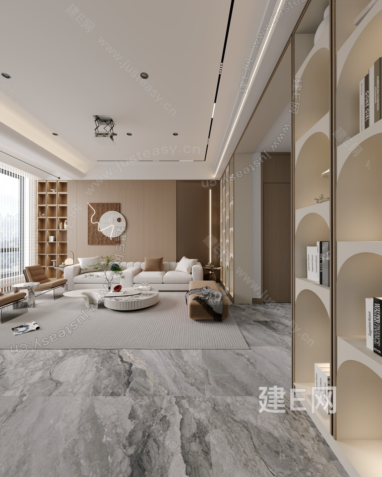 【现代客厅3d模型】建E网_现代客厅3d模型下载[ID:111039994]_打造3d现代客厅模型免费下载平台