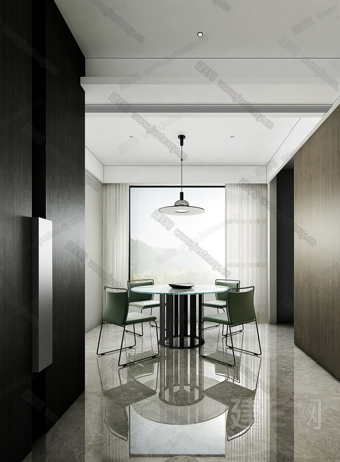 【北欧简约餐厅3d模型】建e网_北欧简约餐厅3d模型下载[ID:110843351]_打造3d北欧简约餐厅模型免费下载平台