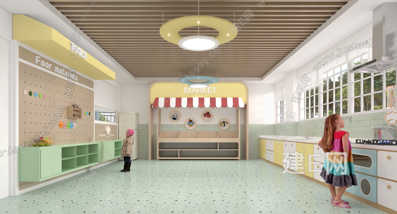 幼儿园整体设计|幼儿园装修设计公司|幼儿园食堂设计_品牌设计2022-站酷ZCOOL