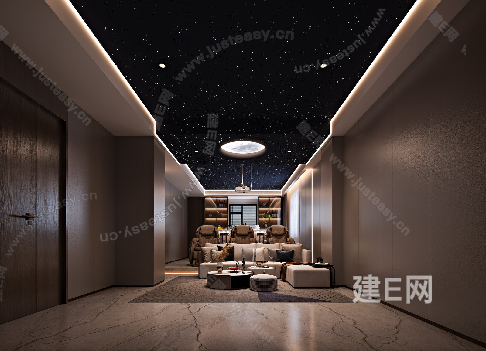 【现代影音室3d模型】建E网_现代影音室3d模型下载[ID:112153972]_打造3d现代影音室模型免费下载平台