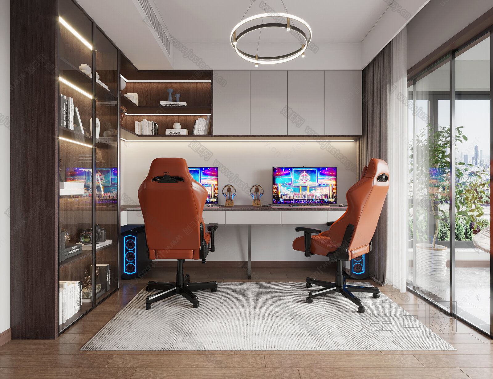 【现代电竞房3d模型】建E网_现代电竞房3d模型下载[ID:112940424]_打造3d现代电竞房模型免费下载平台