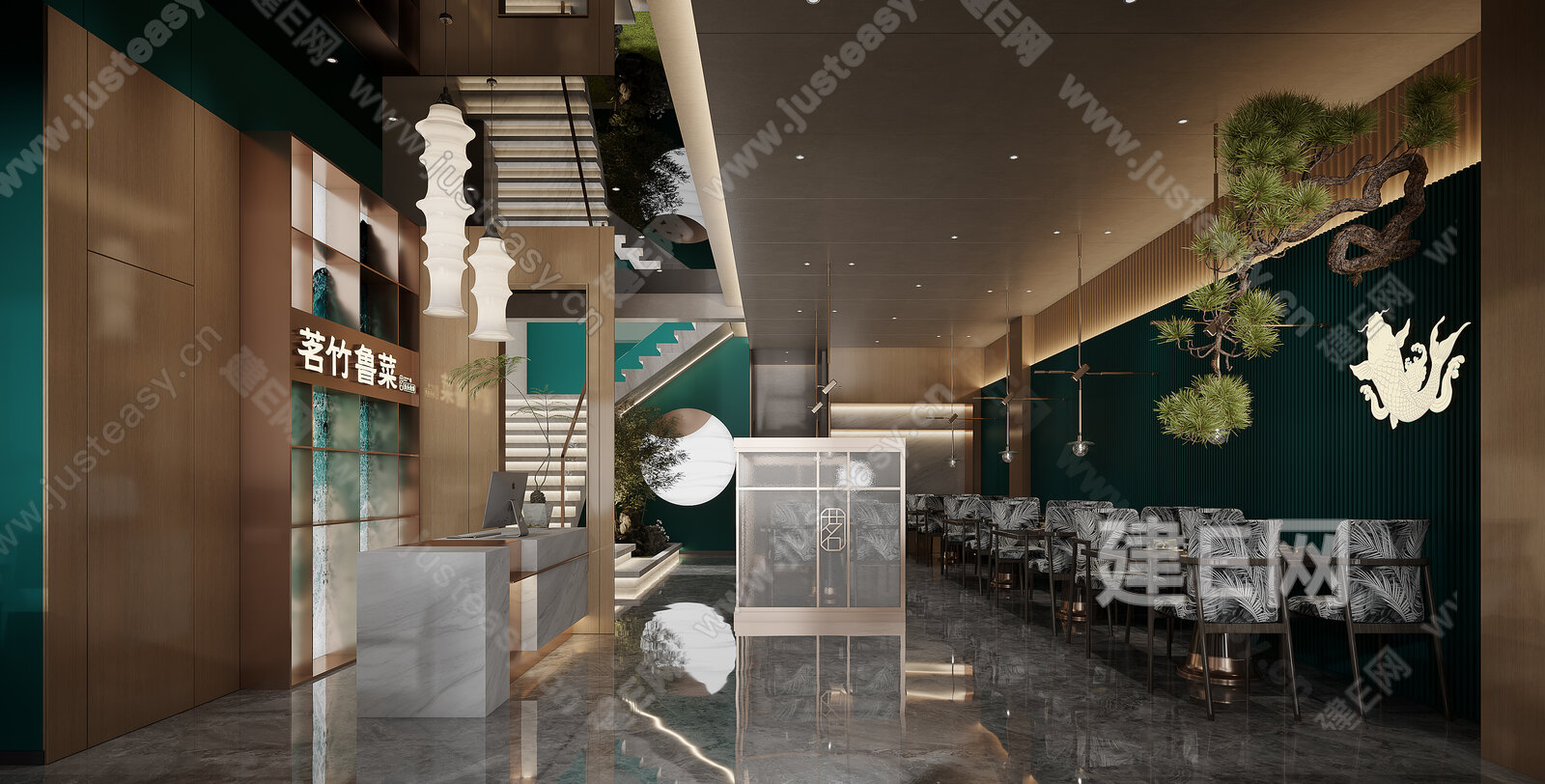 【中式中餐餐饮大厅3d模型】建e网_中式中餐餐饮大厅3d模型下载[ID:106124412]_打造3d中式中餐餐饮大厅模型免费下载平台