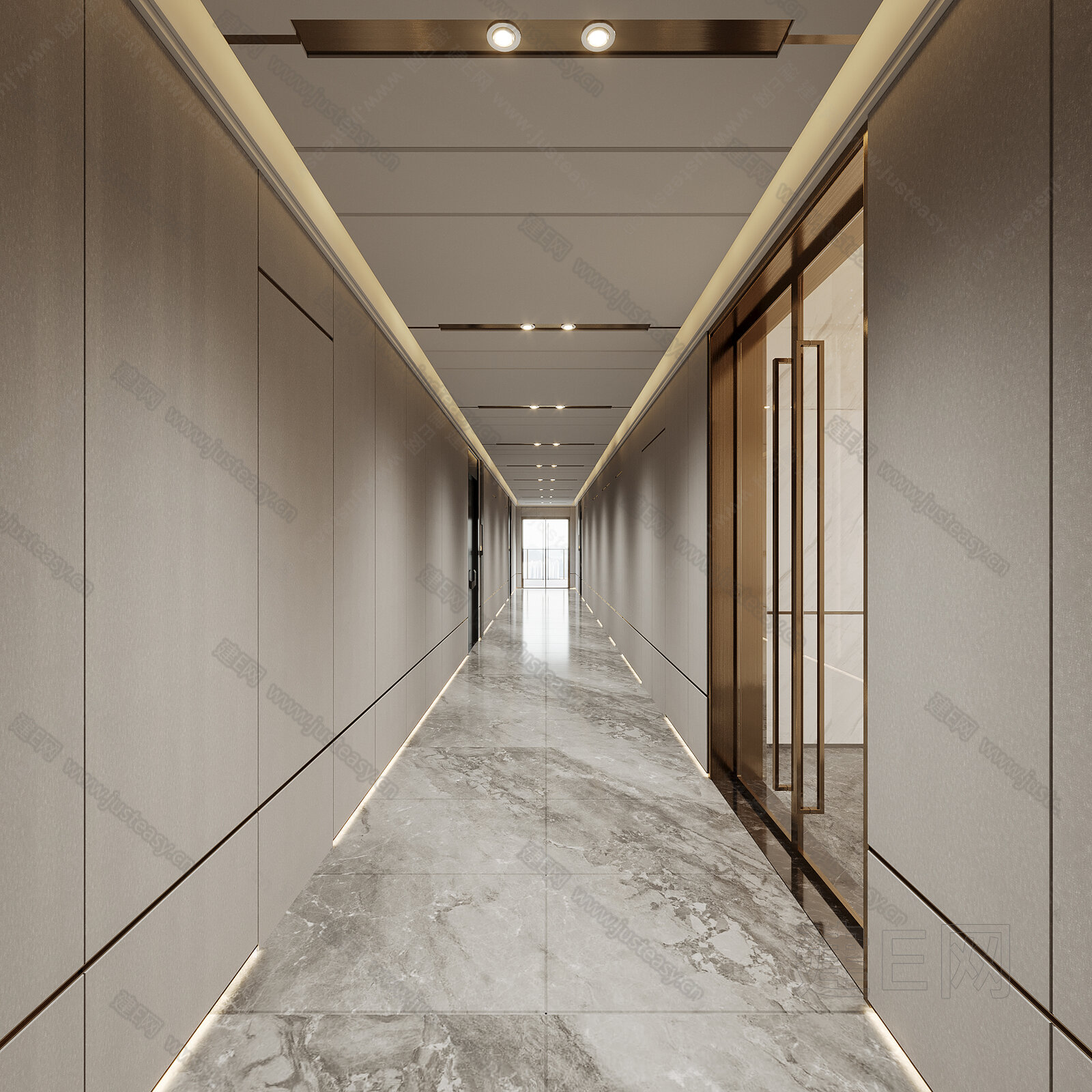 酒店走廊 – 设计本装修效果图