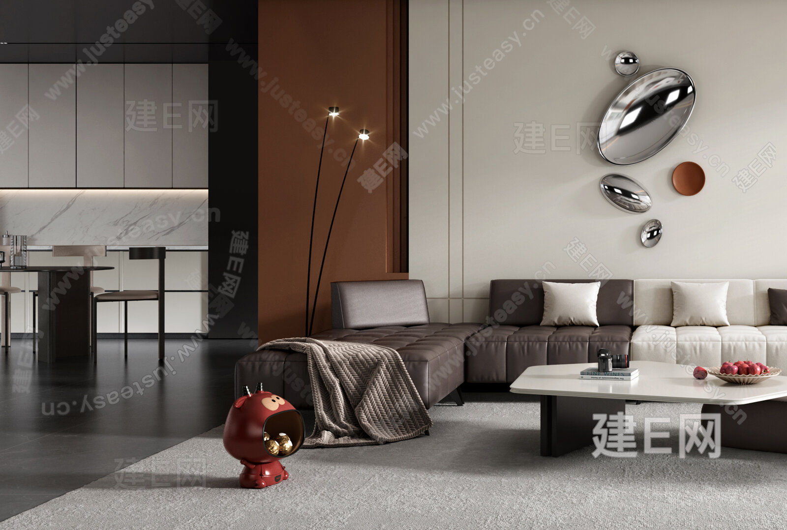 【现代客厅3d模型】建e网_现代客厅3d模型下载[ID:106517668]_打造3d现代客厅模型免费下载平台