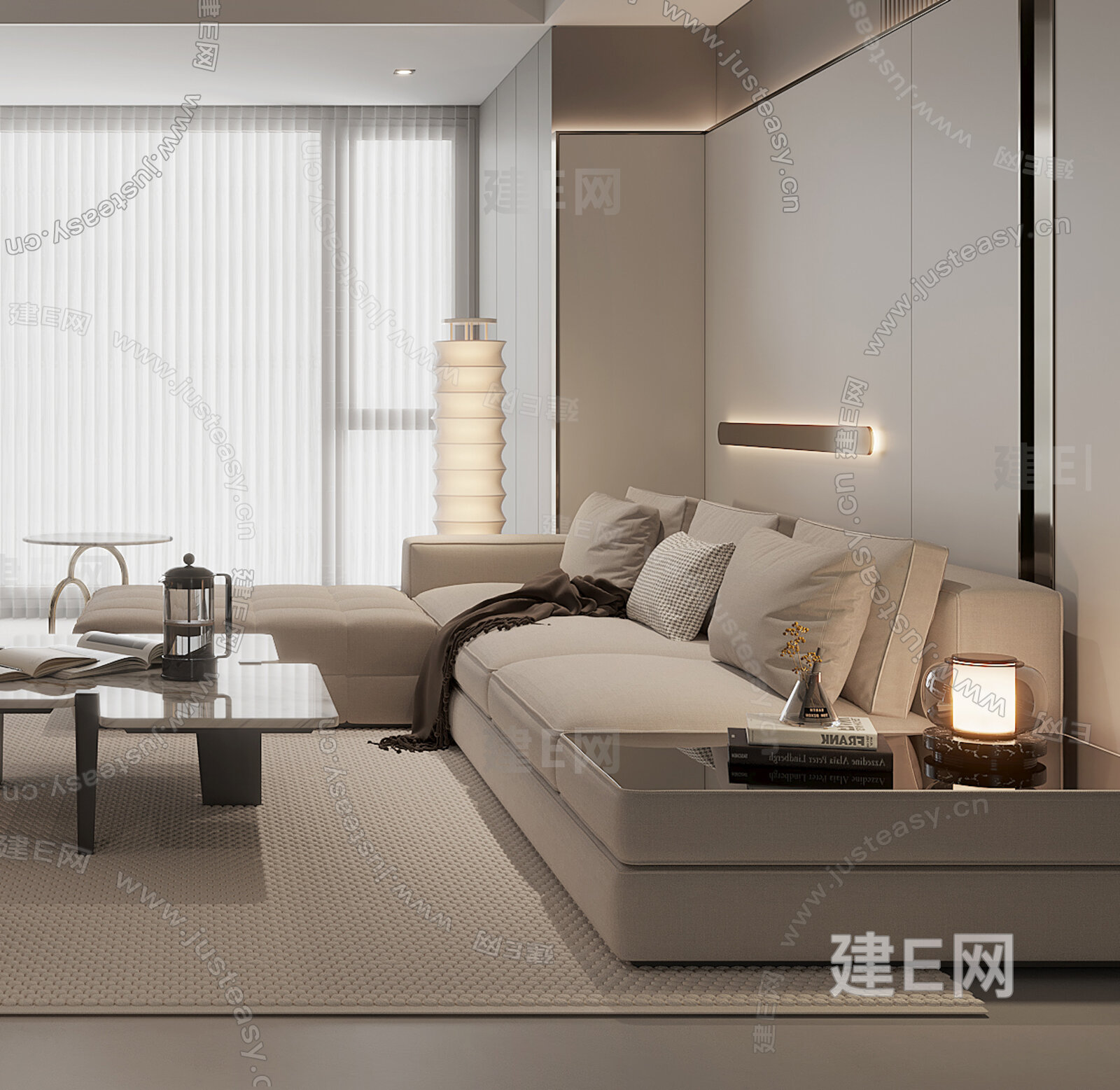 【现代客厅3d模型】建e网_现代客厅3d模型下载[ID:107304129]_打造3d现代客厅模型免费下载平台