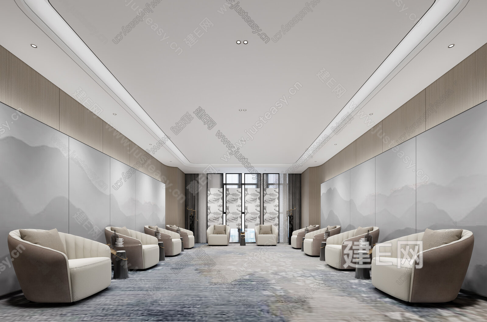 【现代贵宾接待室3d模型3d模型】建e网_现代贵宾接待室3d模型3d模型下载[ID:107435157]_打造3d现代贵宾接待室3d模型模型 ...