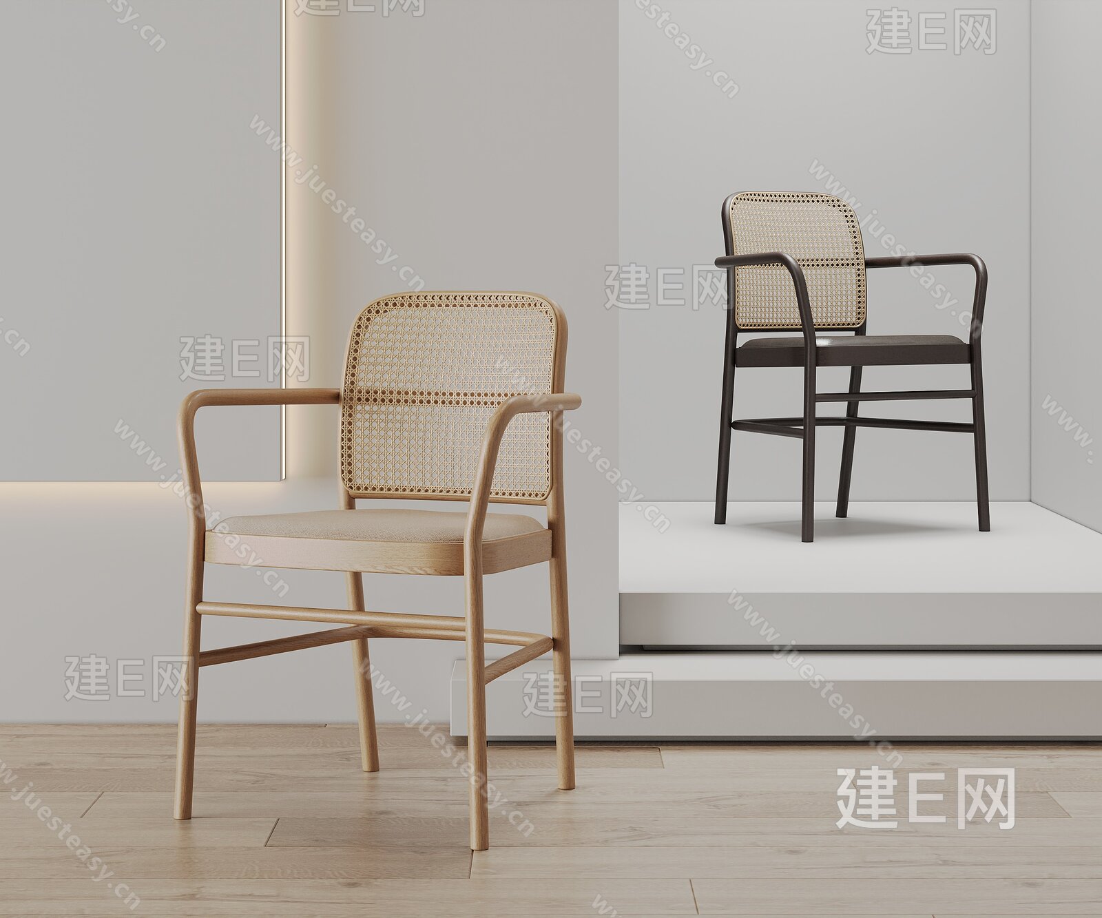 现代休闲椅模型SU模型下载[ID:107826241]_建E室内设计网