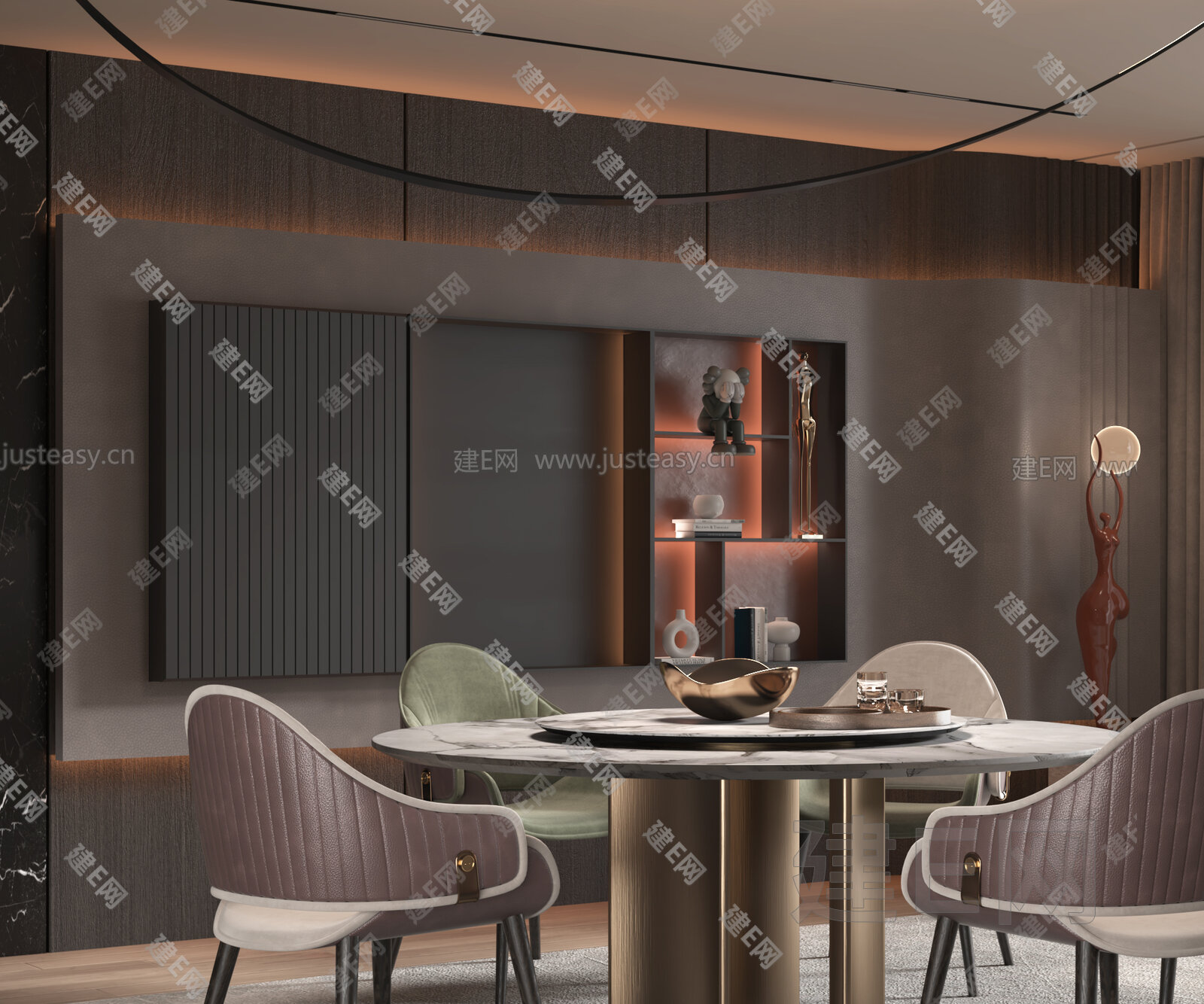 【Minotti 现代餐厅3d模型】建e网_Minotti 现代餐厅3d模型下载[ID:100881454]_打造3dMinotti 现代餐厅 ...