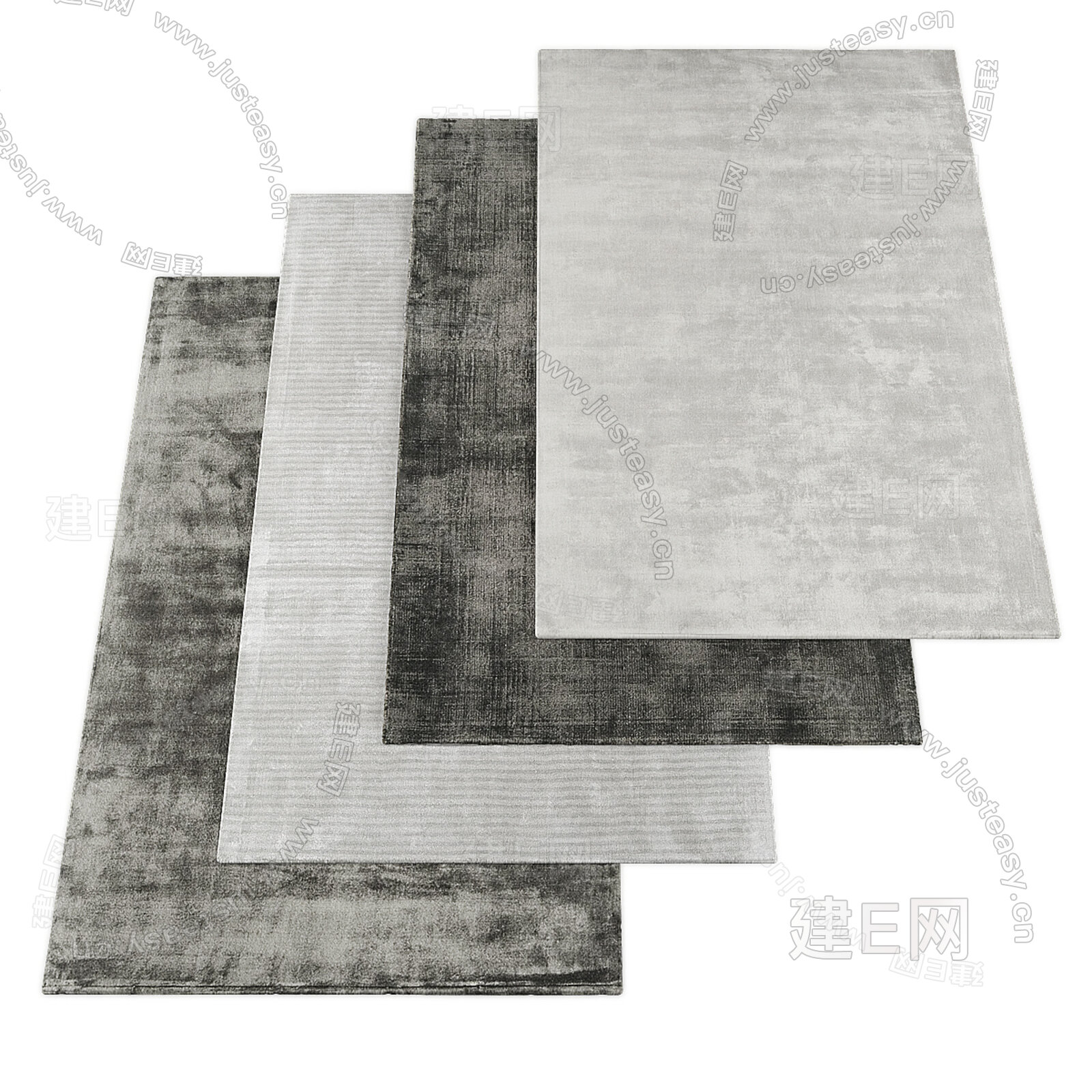现代地毯sketchup模型